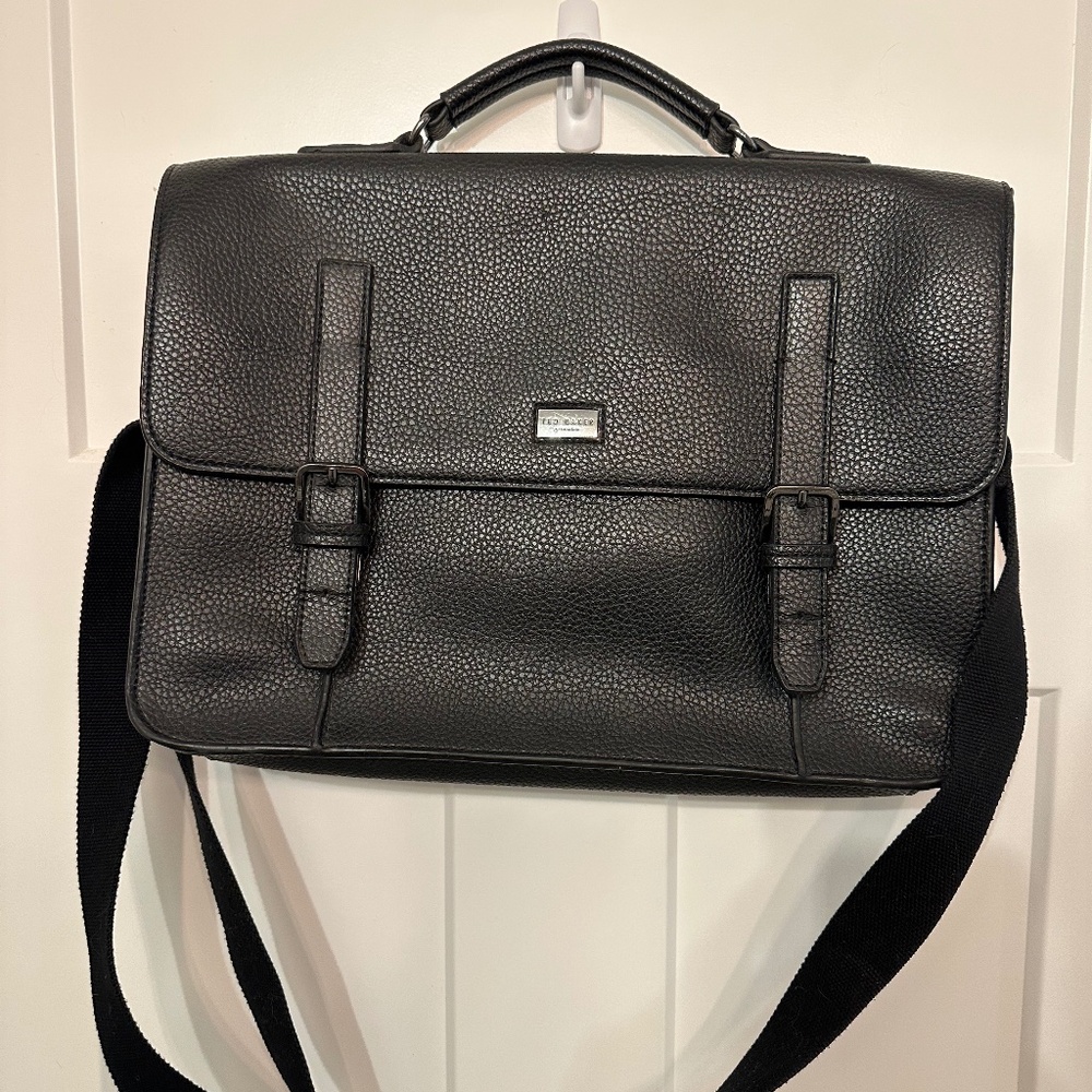 Ted Baker Leather Briefcase Messenger Bag